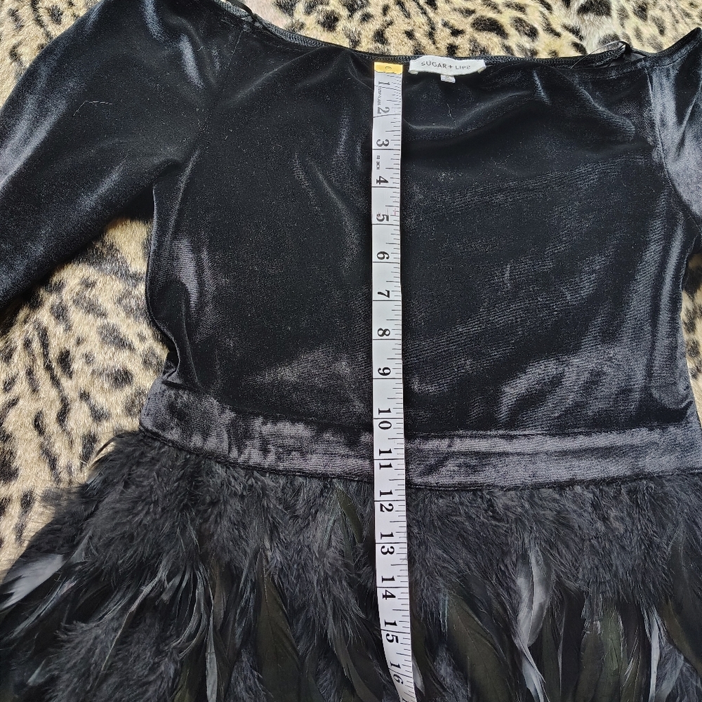 EMERALD FEATHER DRESS - Picture 12 of 12